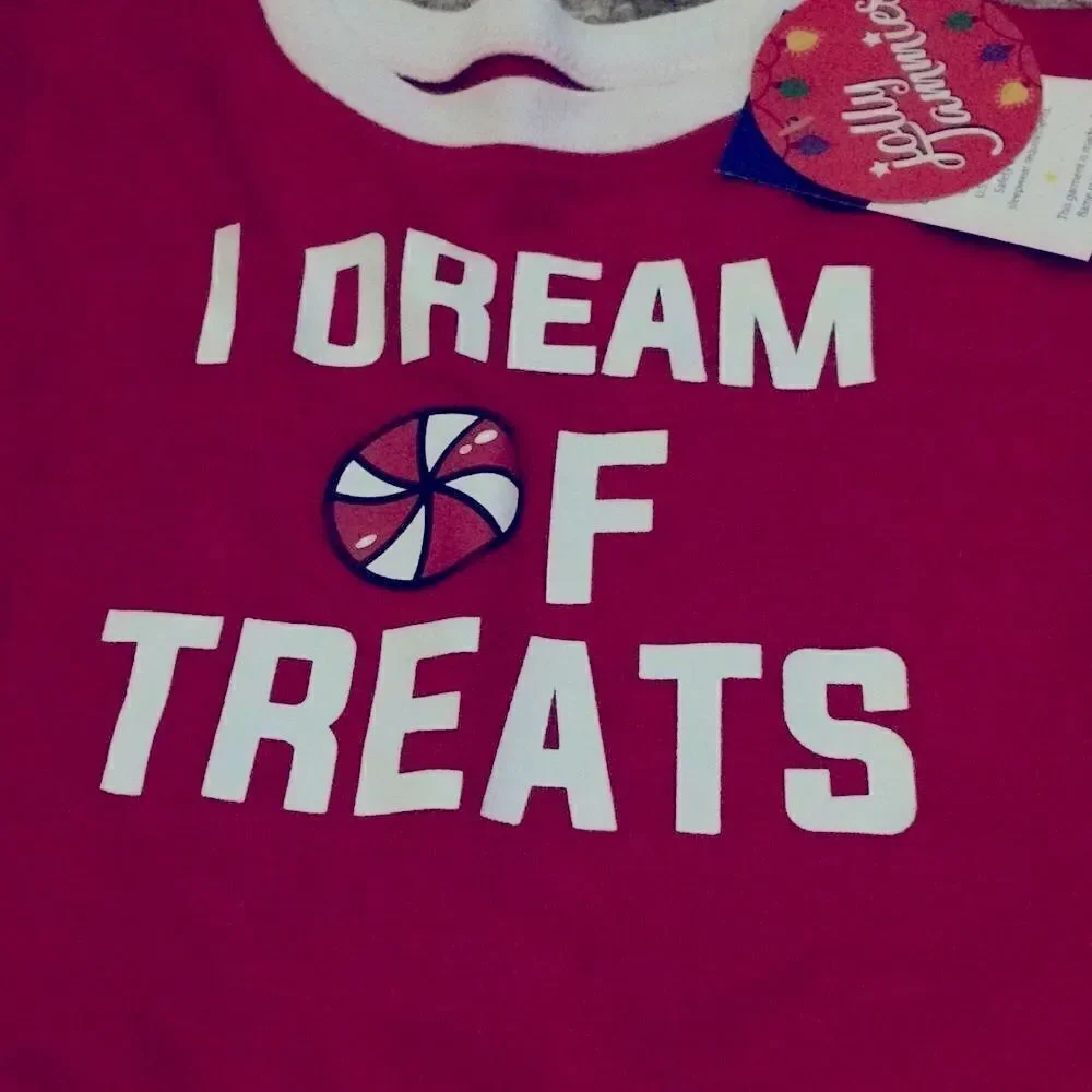Jolly  Jammies Candy Cane Fleece 2 Piece (I dream of treats)
